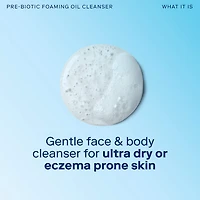 Huile moussante nettoyante au prébiotique Eczéma+