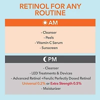 Soin Advanced Retinol + Ferulic à dose parfaite de Retinol extra fort à 0,2 %						