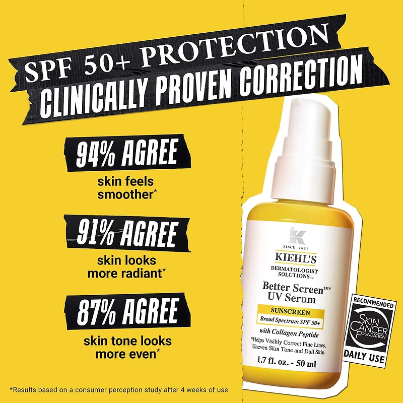 Better Screen™ UV Serum SPF 50+ Facial Sunscreen with Collagen Peptide