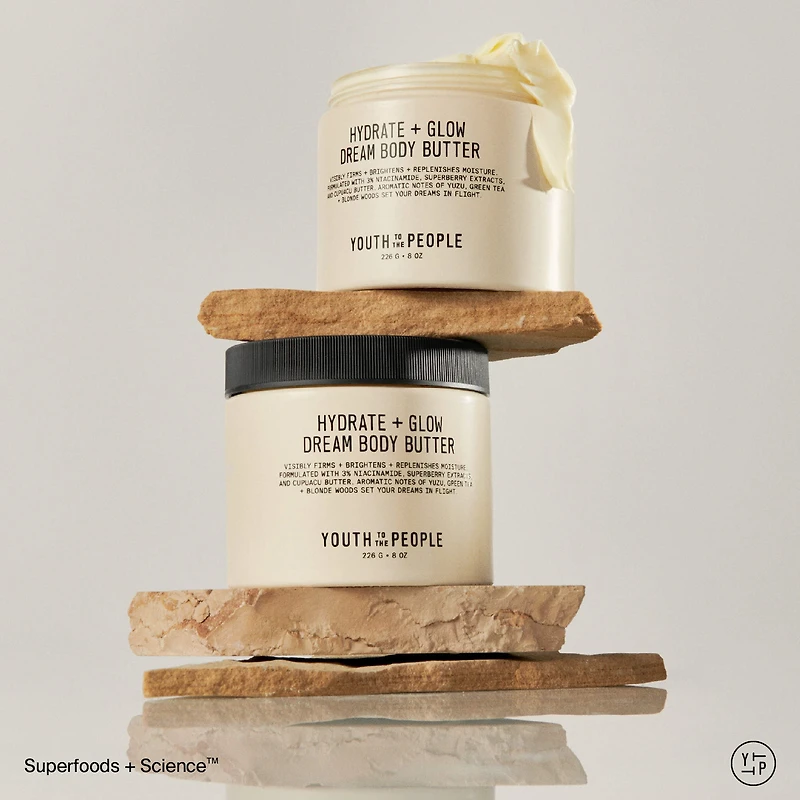 Superberry Firm + Glow Dream Body Butter with Niacinamide, Hyaluronic Acid Antioxidants