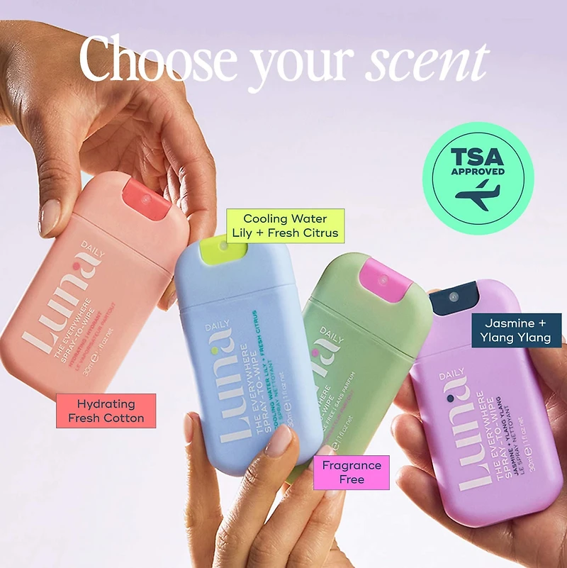 The Mini Everywhere Spray-to-Wipe - with Prebiotics + Vitamins C&E for All Skin