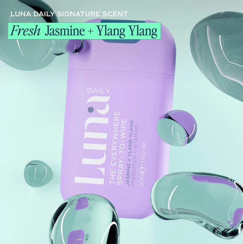 The Mini Everywhere Spray-to-Wipe - with Prebiotics + Vitamins C&E for All Skin