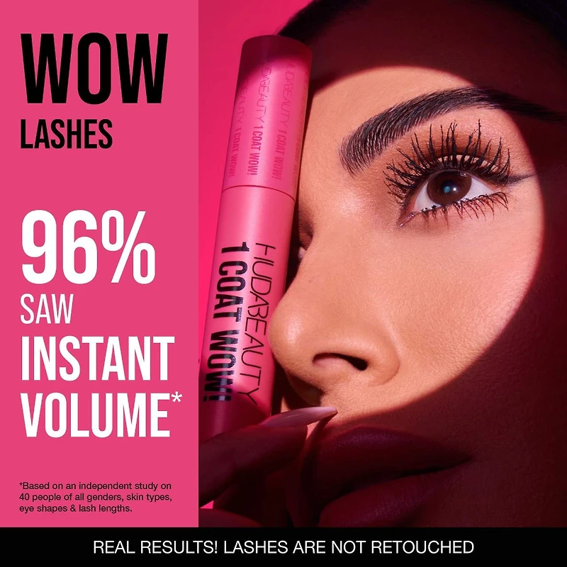 1 Mascara Coat Wow volumisant avec effet remontant supplémentaire