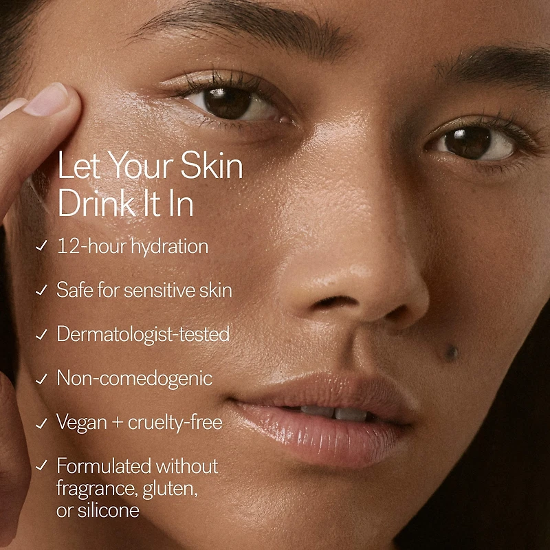 Minilotion hydratante légère avec acide hyaluronique The Base Face Milk