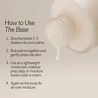 Minilotion hydratante légère avec acide hyaluronique The Base Face Milk