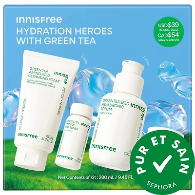 Green Tea Hydration Heroes with Hyaluronic Acid