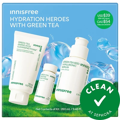 Green Tea Hydration Heroes with Hyaluronic Acid