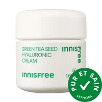Crème hydratante à l’acide hyaluronique aux graines de thé vert