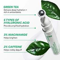 Sérum Bright-Eye à la caféine de thé vert avec niacinamide