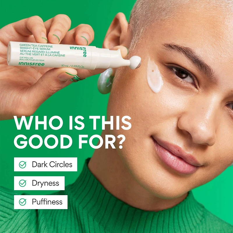 Sérum Bright-Eye à la caféine de thé vert avec niacinamide