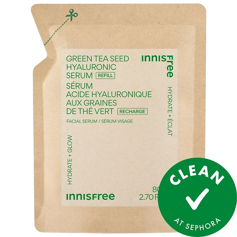 Green Tea Hyaluronic Acid + Niacinamide Refillable Serum for Skin Barrier Support