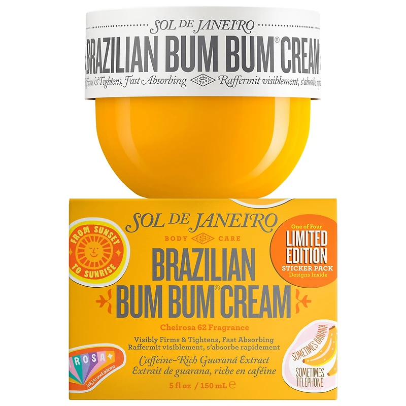 Brazilian Bum Visibly Firming Refillable Body Cream with Caffeine-Rich Guaranà