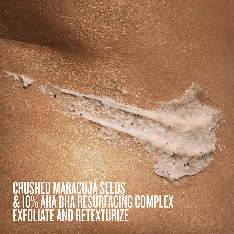 Bom Dia Body Scrub 10% AHA BHA Resurfacing Complex + Crushed Maracujá Seeds