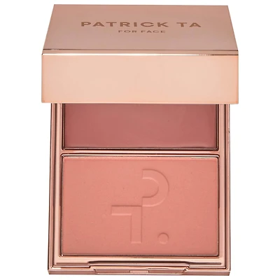 PATRICK TA Major Headlines Double-Take crème & powder Blush Duo 0.17 oz and powder/5 g 5
