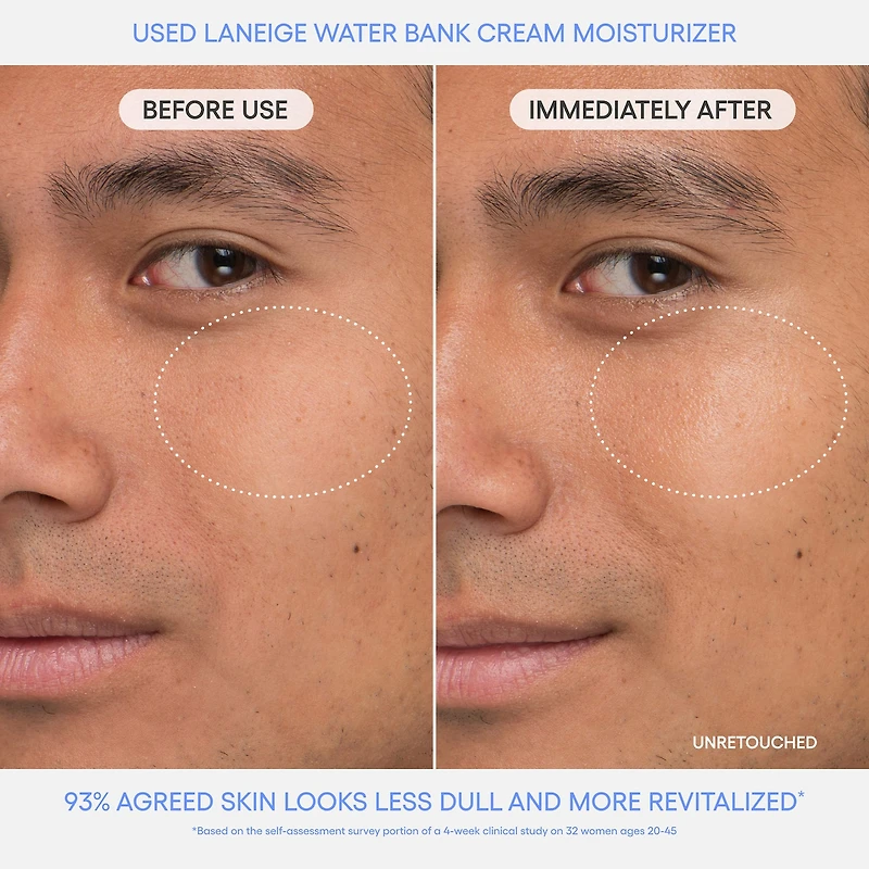 Crème hydratante avec acide hyaluronique Water Bank Blue pour la réparation de barrière d’hydratation