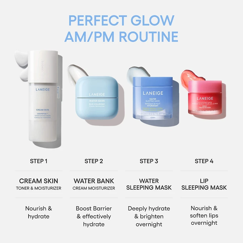 Crème hydratante avec acide hyaluronique Water Bank Blue pour la réparation de barrière d’hydratation