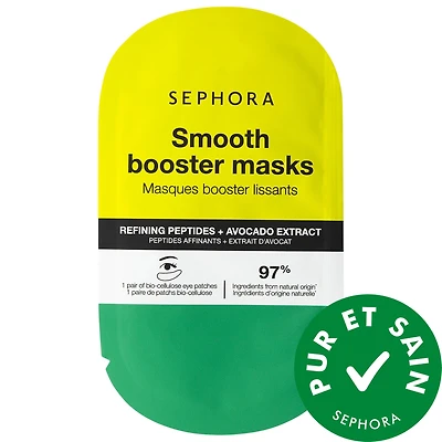 Masque pour les yeux stimulant et lissant avec peptides