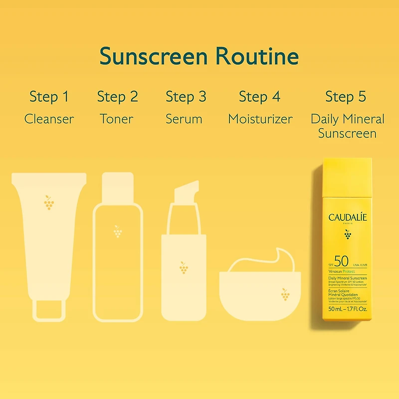 Vinosun Protect Brightening Daily Mineral Face Sunscreen SPF 50 with Niacinamide
