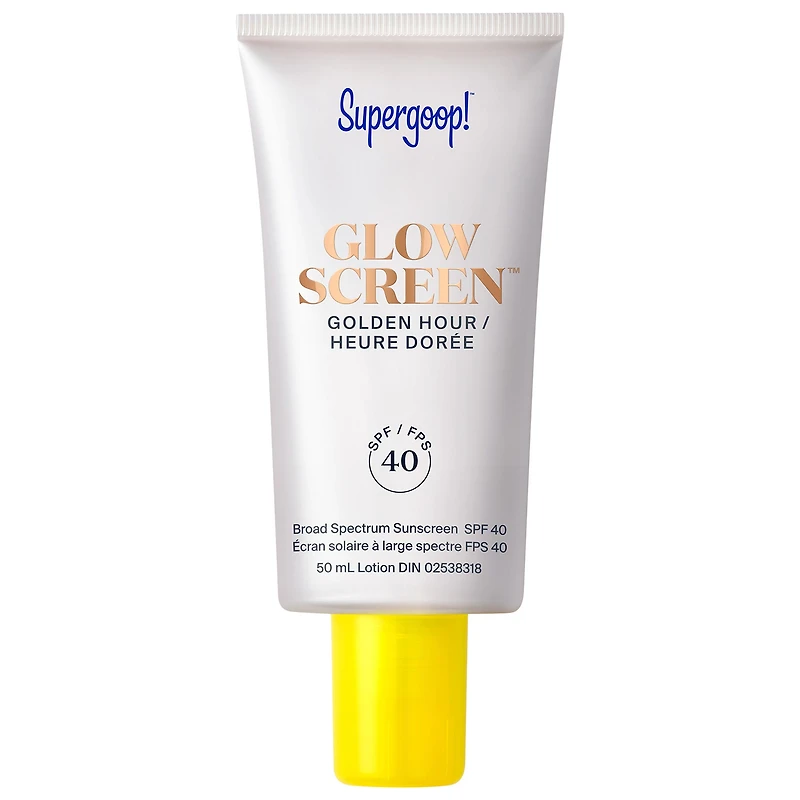 Écran solaire pour le visage Glowscreen avec FPS 40, acide hyaluronique et niacinamide