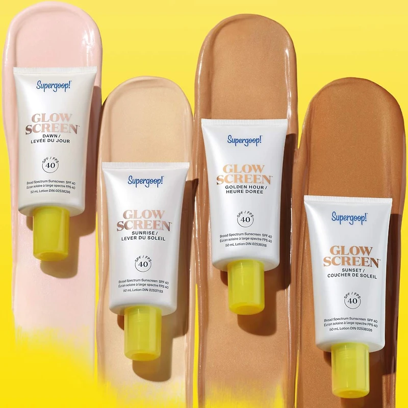 Écran solaire pour le visage Glowscreen avec FPS 40, acide hyaluronique et niacinamide
