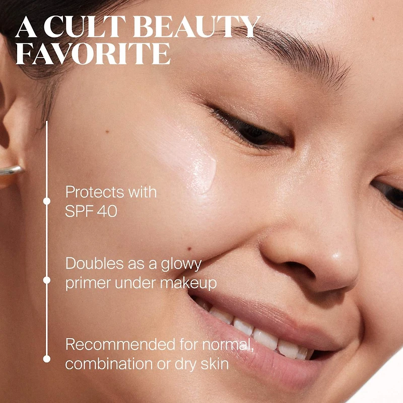 Écran solaire pour le visage Glowscreen avec FPS 40, acide hyaluronique et niacinamide