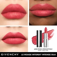 Rouge à lèvres mat satiné Rouge Interdit Intense Silk 