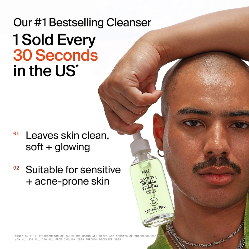 Nettoyant aux antioxydants et superaliments rechargeable