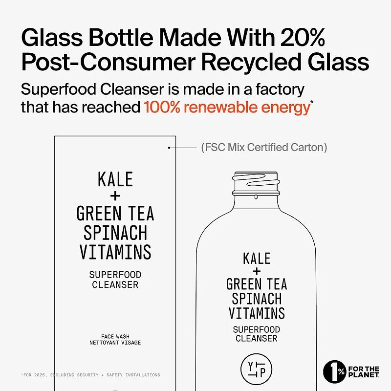 Nettoyant aux antioxydants et superaliments rechargeable