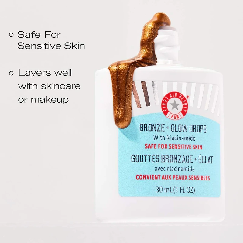 Sérum avec niacinamide Bronze + Glow Drops