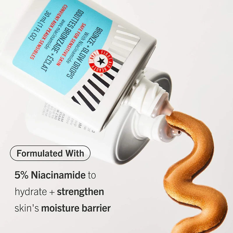 Sérum avec niacinamide Bronze + Glow Drops