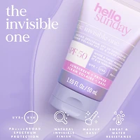 The Invisible One SPF 50 Hydrating Face Sunscreen + Primer with Hyaluronic Acid