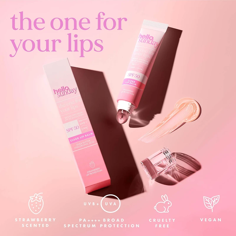 The One For Your Lips SPF 50 Hydrating Lip Balm with Hyaluronic Acid & Squalane