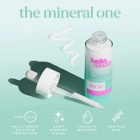 The Mineral One SPF 50 Hydrating and Luminating Face Serum with Hyaluronic Acid