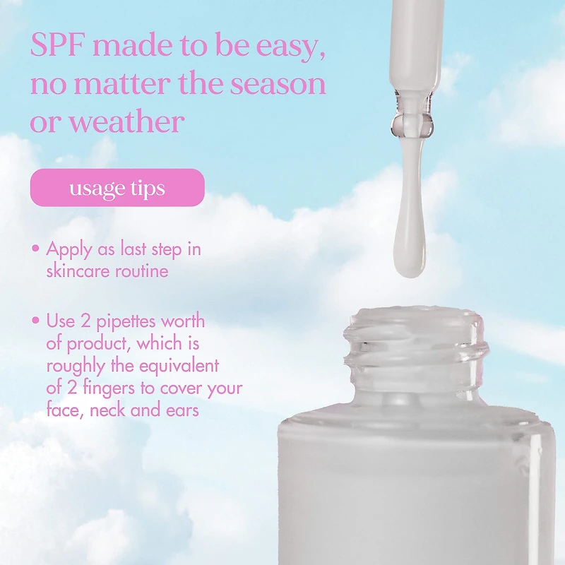 The Mineral One SPF 50 Hydrating and Luminating Face Serum with Hyaluronic Acid