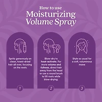 Vaporisateur volume hydratant pour cheveux fins et clairsemés