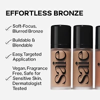 Crème bronzante liquide sculptante Dew Bronze au fini doux