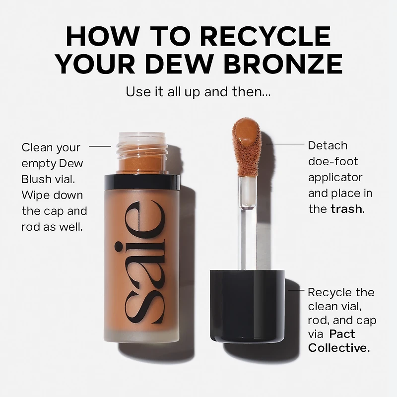 Crème bronzante liquide sculptante Dew Bronze au fini doux