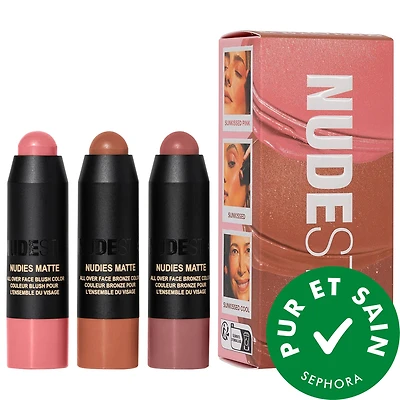 Minitrousse de trois articles fard à joues et produit bronzant Sunkissed