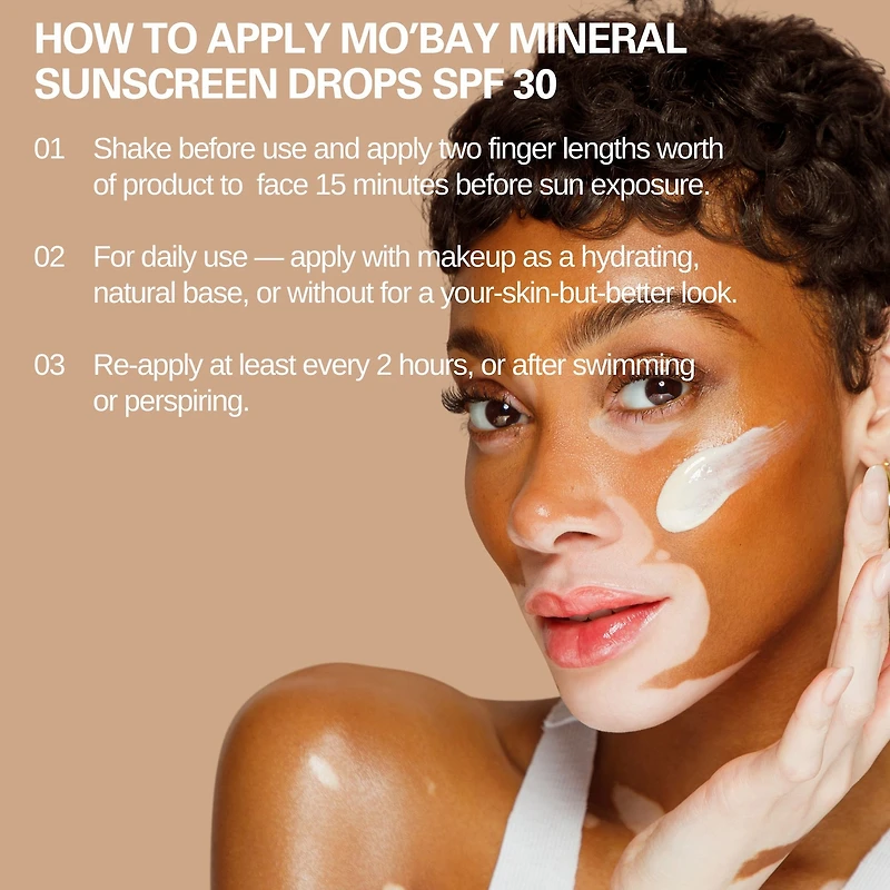 Mo'Bay Mineral Sunscreen Drops SPF 30