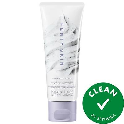 Cookies N Clean Whipped Clay Intensive Pore + Blackhead Face Scrub with Volcanic Sand + Charcoal