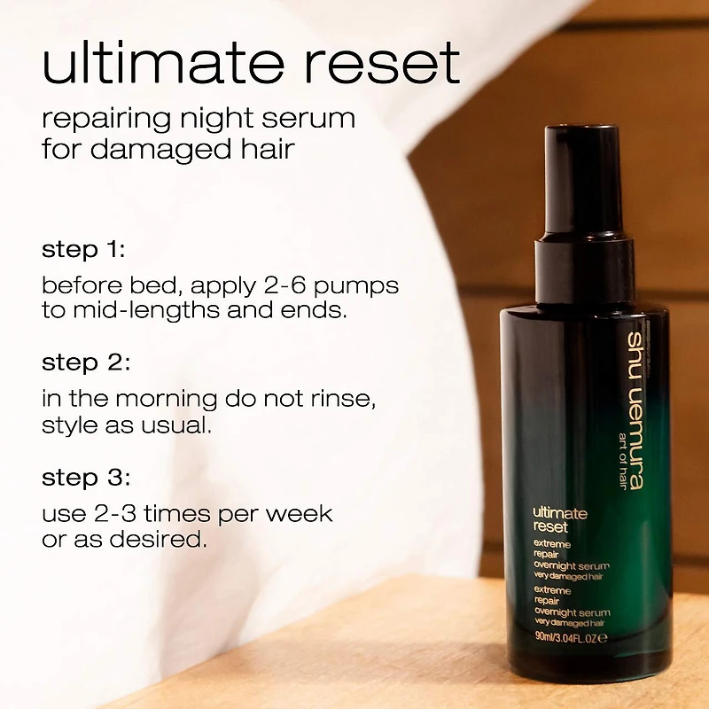 Sérum de nuit réparateur pour cheveux abîmés Ultimate Reset