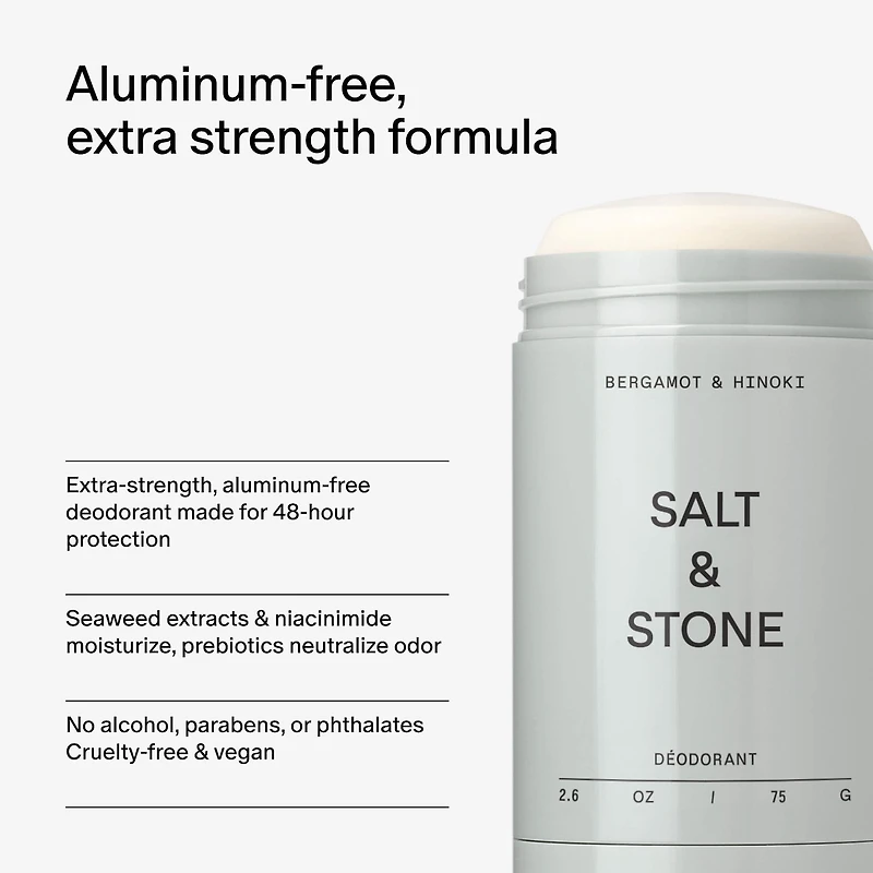 Bergamot & Hinoki Extra-Strength Aluminum-Free Deodorant