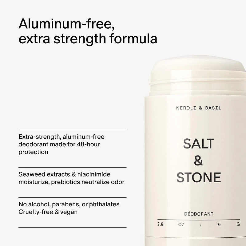 Neroli & Basil Extra-Strength Aluminum-Free Deodorant
