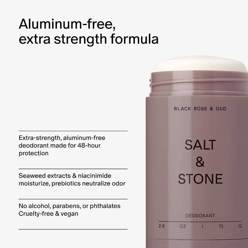Black Rose & Oud Extra-Strength Aluminum-Free Deodorant