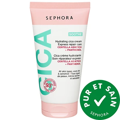 Crème hydratante à la cica pour un soin réparateur express