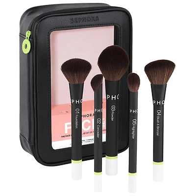 L’ensemble de pinceaux pour le visage