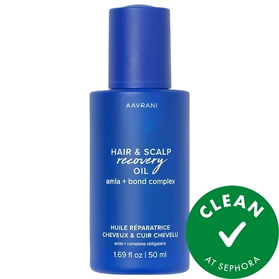 AAVRANI Hair and Scalp Recovery Pre-Wash Oil for Strengthening and Frizz Control 1.7 oz