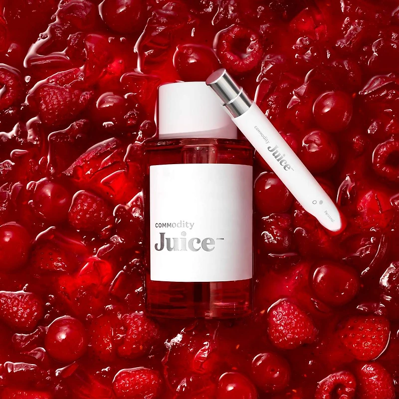 Eau de parfum Juice- Personal avec pulpe framboise et feuille violette