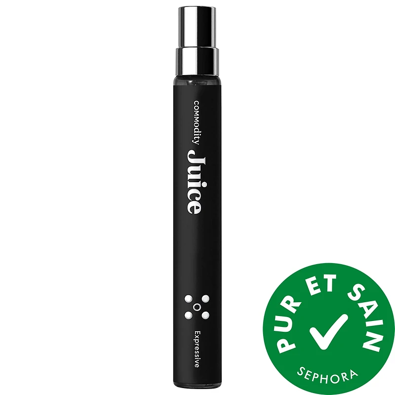 Eau de parfum Juice Expressive avec pulpe de framboise et rhubarbe en vaporisateur de voyage