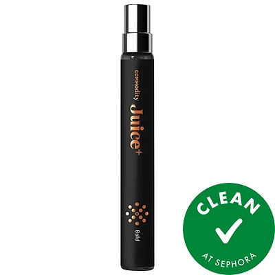 Commodity Juice+ Bold Eau de Parfum with Raspberry Pulp & Amberwood Travel Spray 0.34 oz/ 10 ml eau de parfum spray